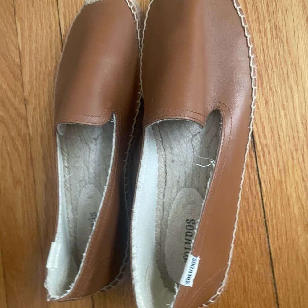 Soludos Brown Leather espadrille Shoes